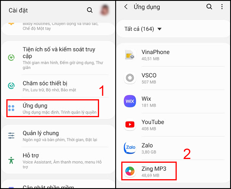 Mở Zing MP3